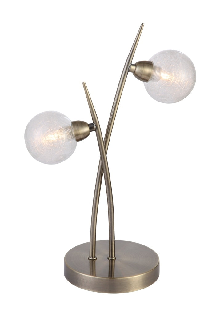 Lampe Snow laiton patiné LD 1049-2AT