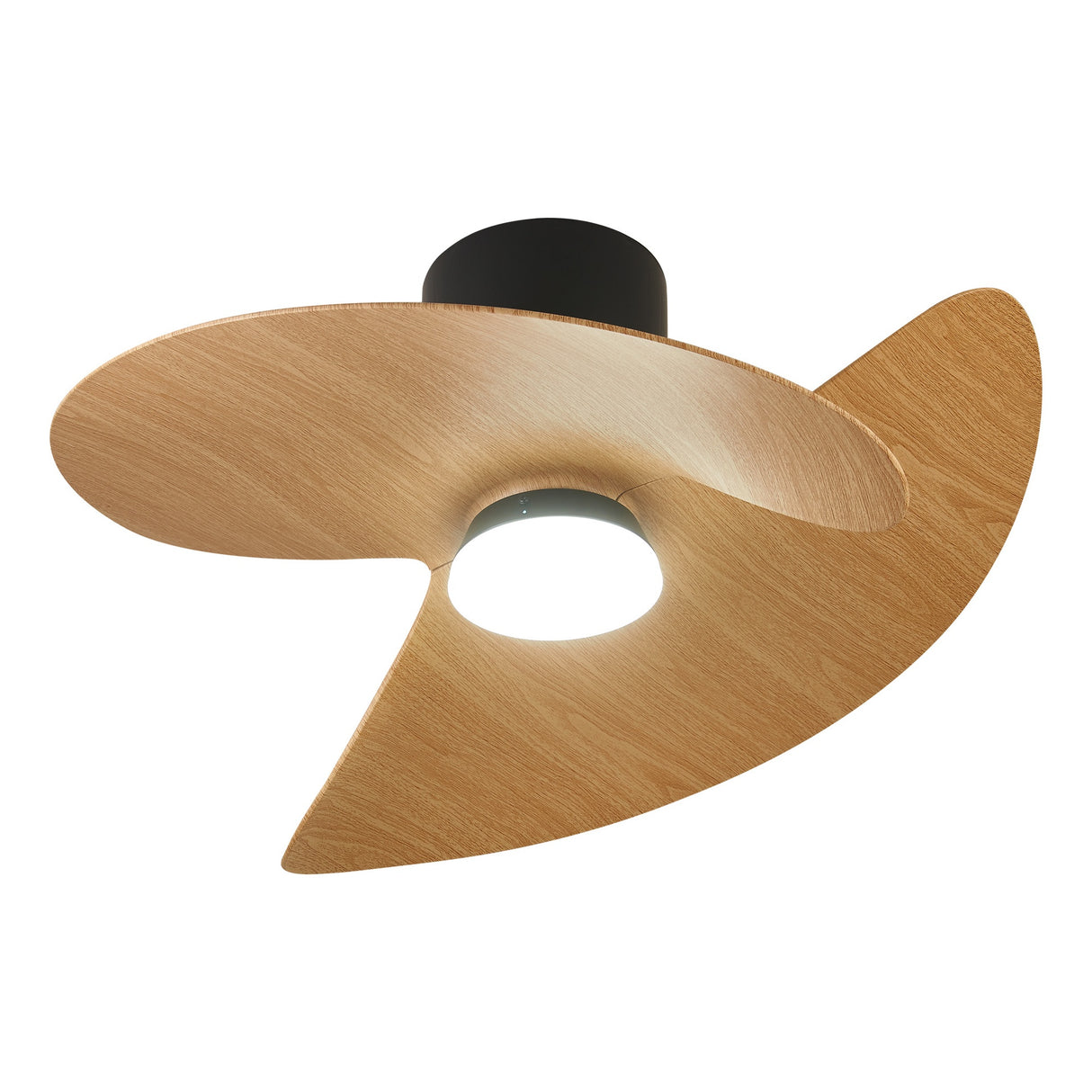 Plafonnier ventilateur ONA noir et bois Mantra 9471 DISPONIBLE MI JUIN