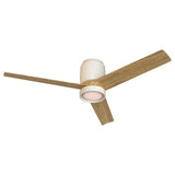 Plafonnier ventilateur CERAMICA blanc et bois Mantra 9479