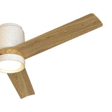Plafonnier ventilateur CERAMICA blanc et bois Mantra 9479