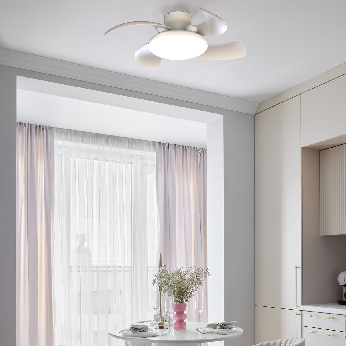 Plafonnier ventilateur ALOHA II blanc Mantra 9514