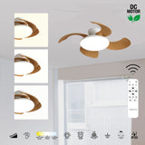 Plafonnier ventilateur ALOHA II blanc/bois Mantra 9515