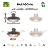 Plafonnier ventilateur PATAGONIA blanc Mantra 9521