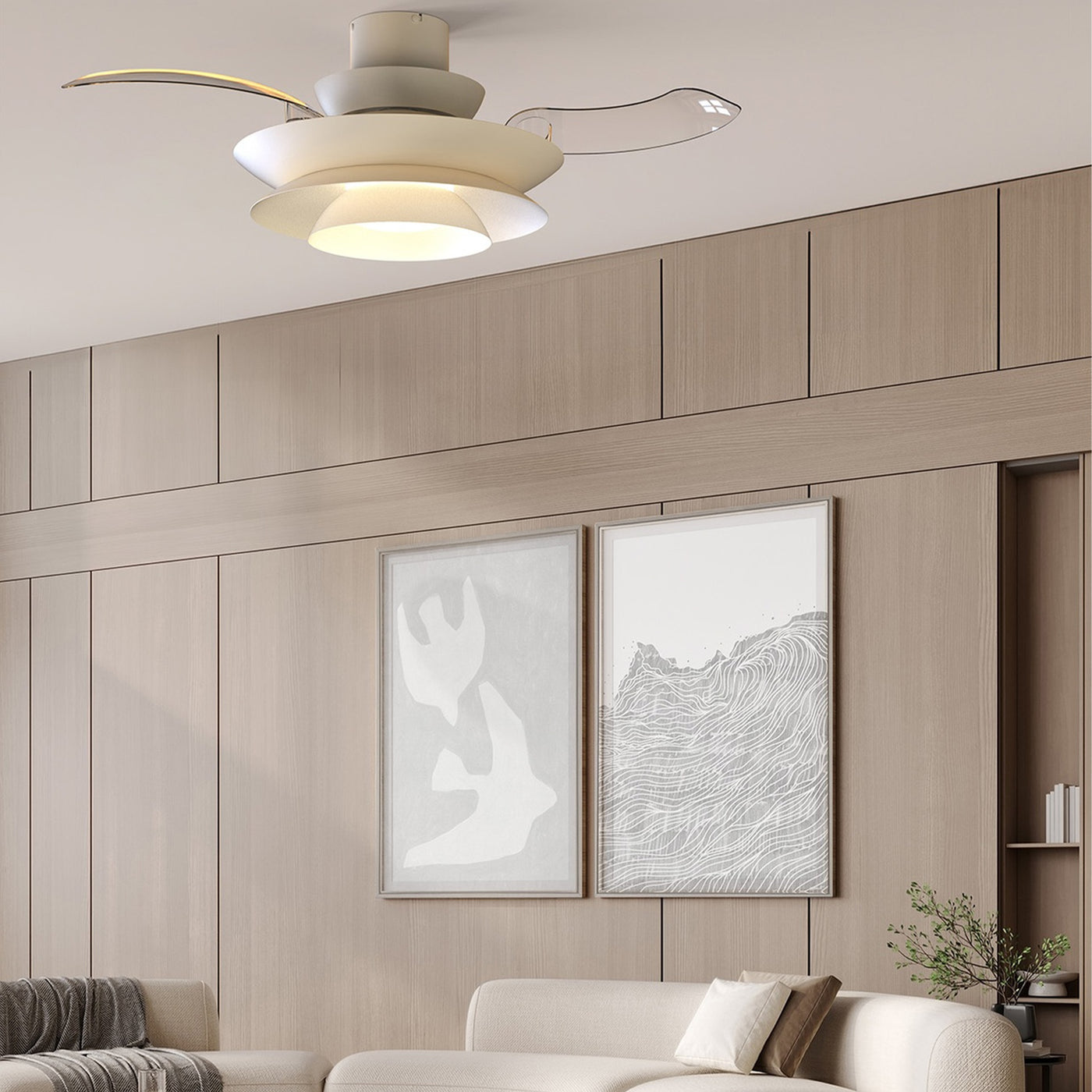 Plafonnier ventilateur ACONCAGUA blanc Mantra 9522