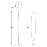 Lampadaire ABYSAL hêtre CCT led 40 watts Mantra 9678