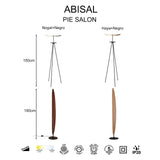 Lampadaire ABYSAL noyer CCT led 18 watts Mantra 9669
