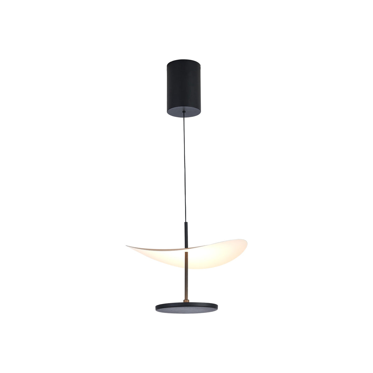 Suspension ABISAL PM hêtre CCT monte et baisse led 12 watts Mantra 9695