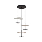 Suspension ABISAL hêtre CCT 3 Lumières led 32 watts Mantra 9697