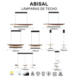 Suspension ABISAL PM noyer CCT led 40 watts Mantra 9823