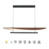 Suspension ABISAL PM noyer CCT led 40 watts Mantra 9823