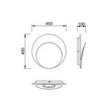 Applique ASTRA GM cuivre/blanc  led 10+38 watts Mantra 9847