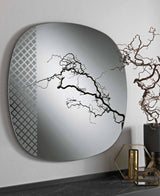 Miroir Mantra gris fumé 96x96