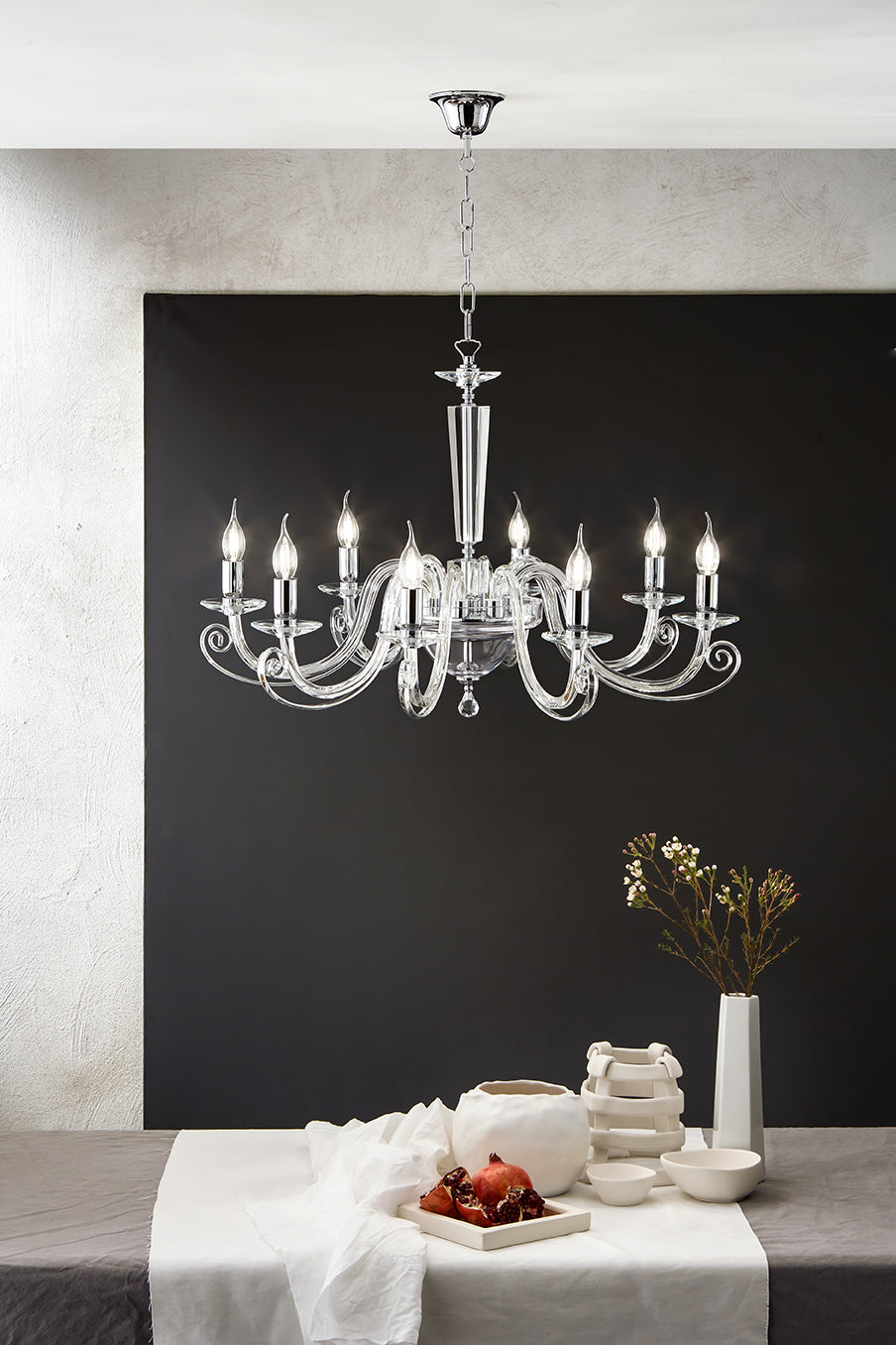 Lustre Venise chrome 8 lp-venise-8-cromo