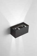 Applique DOUBLE CUBE noire ONDA OTAP00010N