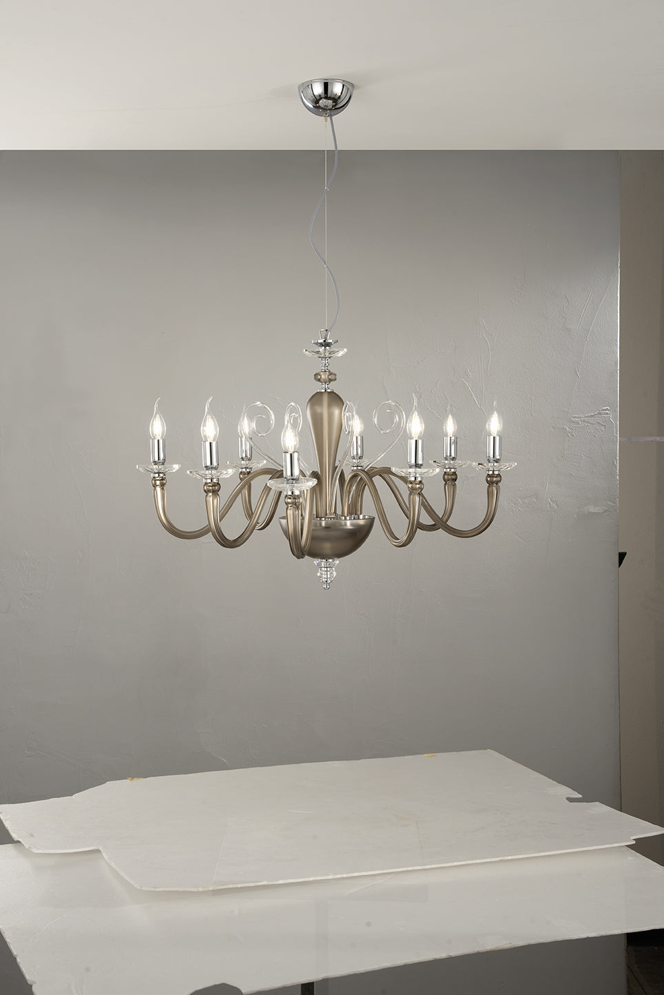 Lustre Victoire gris fumé 8 lp-victoire-8fume