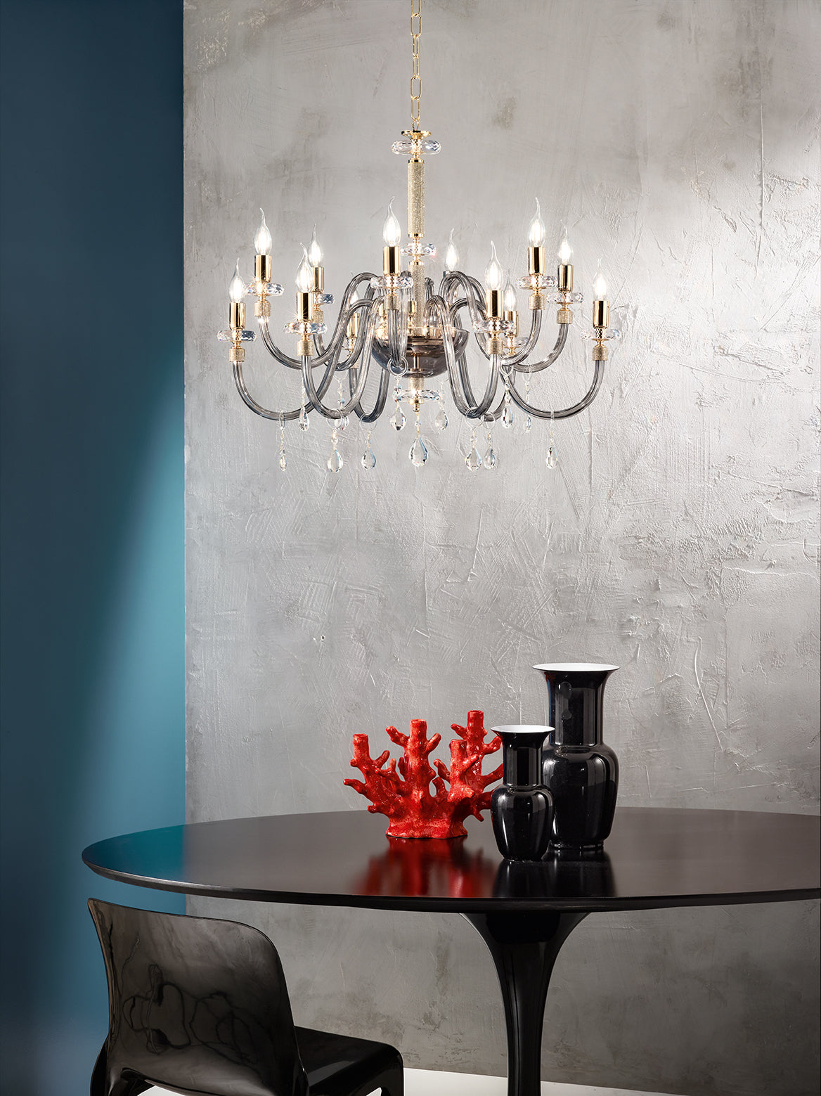 Lustre Chic gris fumé lp-chic-12-fume