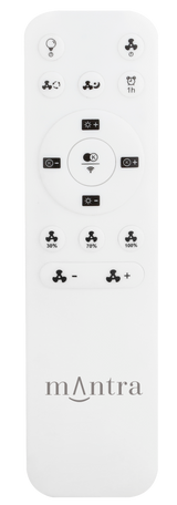 Plafonnier ventilateur Tibet mini noir Mantra 7805