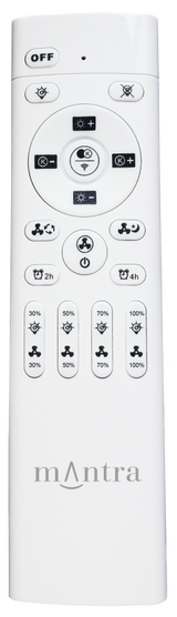 Plafonnier ventilateur Nature blanc Mantra 7807