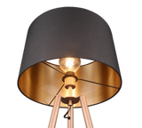 Lampadaire Colette café/noir et or R41561065