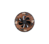 Plafonnier ventilateur noir et bois Trondheim Trio R61195032