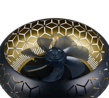 Plafonnier ventilateur Bidar noir Trio R61574080