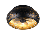 Plafonnier ventilateur Bidar noir Trio R61574080