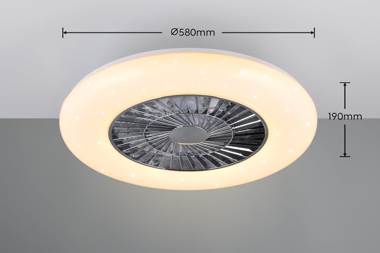 Plafonnier ventilateur Visby Trio R62402106