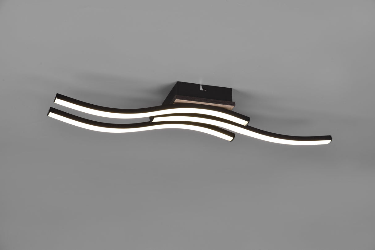 Plafonnier Route 3L noir 3000k R62473135