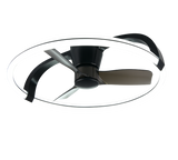 Plafonnier ventilateur noir Stockholm Trio R64262132