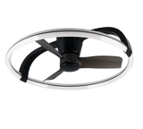 Plafonnier ventilateur noir Stockholm Trio R64262132