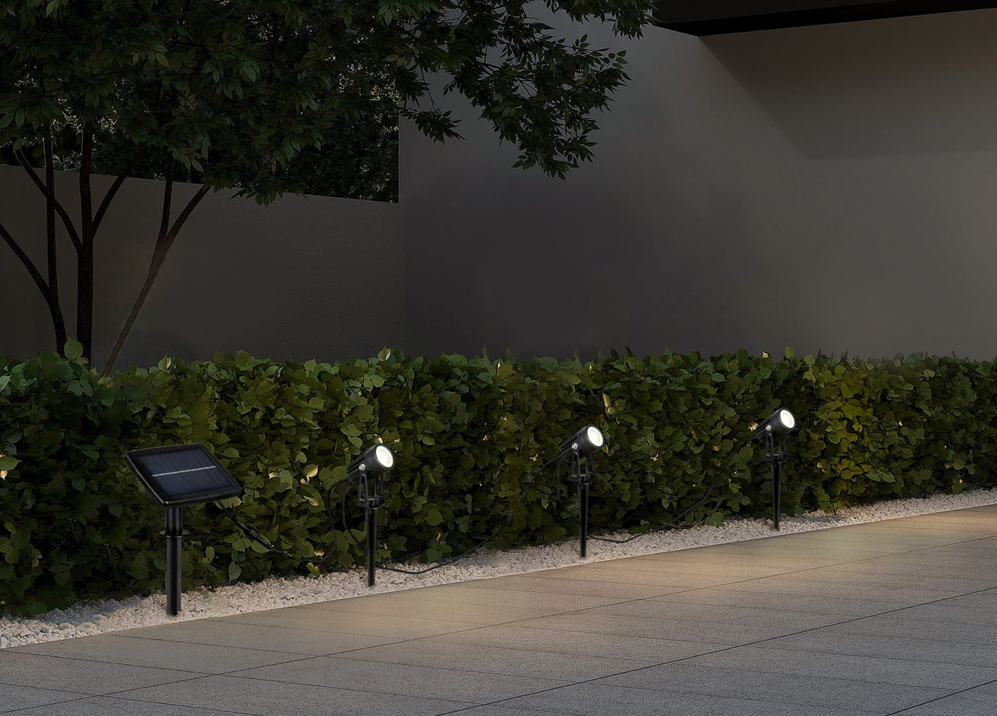 Kit de 3 spots solaires Obidos Trio R83256332