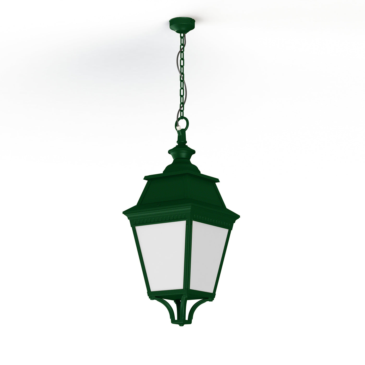 Suspension Avenue 3 N°1 LED Warm Vert 067 Diffuseur opale 103104067