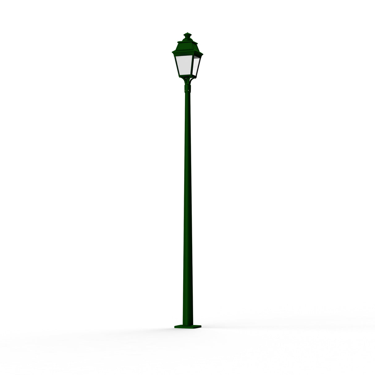 Lampadaire Avenue 3 N°11 LED Warm Vert 019 Diffuseur opale 103160019