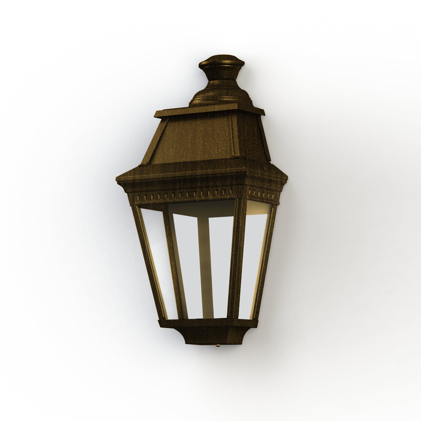 Applique Avenue 3 N°2 LED Warm Patine dorée 009 Diffuseur clair 103261009