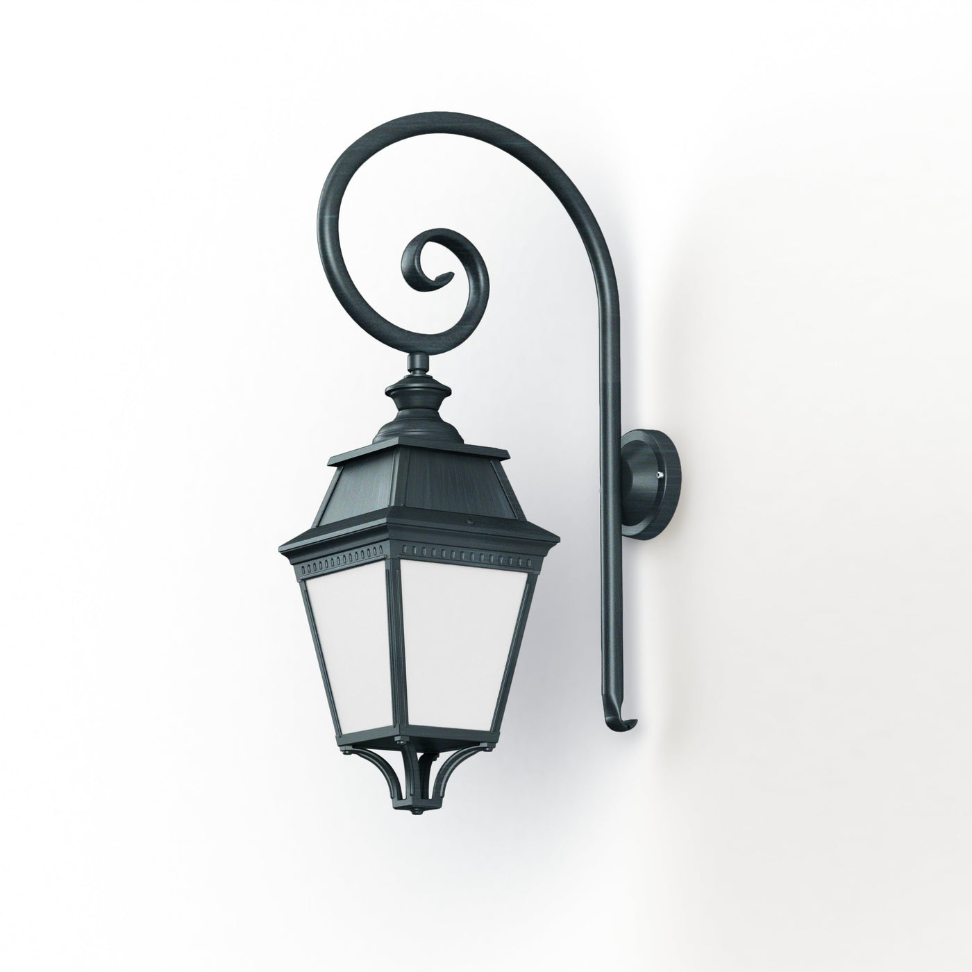 Applique Avenue 3 N°3 LED Warm Patine vert de gris 008 Diffuseur opale 103210008