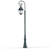 Lampadaire Avenue 3 N°9 LED Warm Patine vert de gris 008 Diffuseur clair 103238008