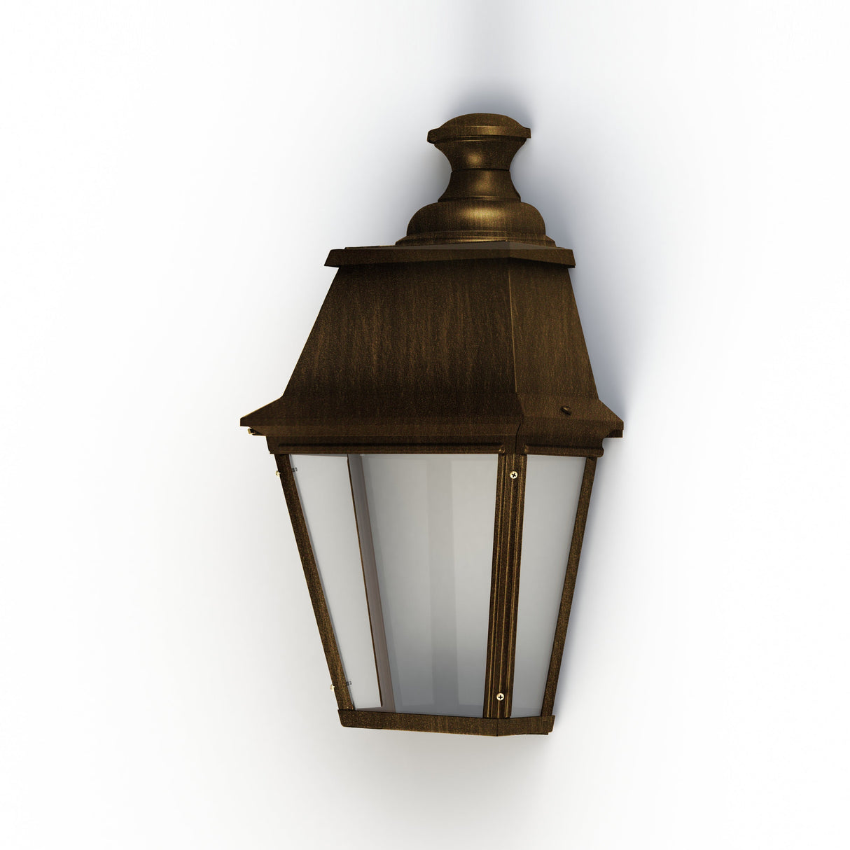 Applique Avenue 4 N°2 LED 35W 3000°K Patine dorée 009 PMMA clair structuré 104249009