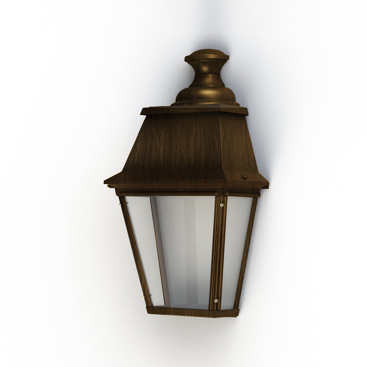 Applique Avenue 4 N°2 LED 35W 3000°K Patine dorée 009 PMMA clair structuré 104249009