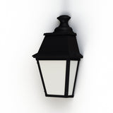 Applique Avenue 4 N°2 LED 35W 3000°K Noir 000 Diffuseur PMMA opale 104251000