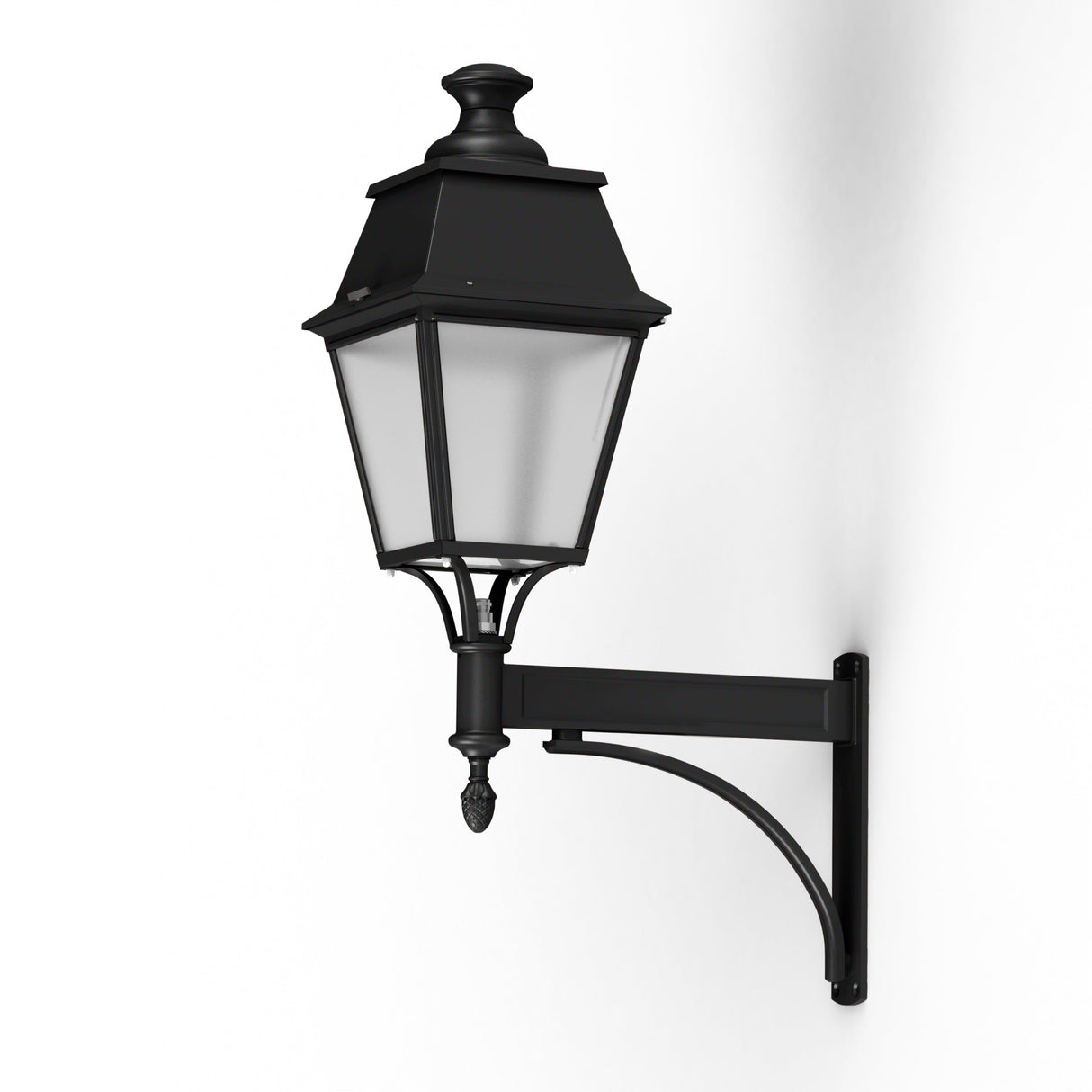 Applique Avenue 4 N°4 LED 35W 2700°K Noir 000 PMMA clair structuré 104357000