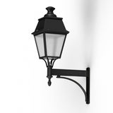 Applique Avenue 4 N°4 LED 35W 2700°K Noir 000 PMMA clair structuré 104357000