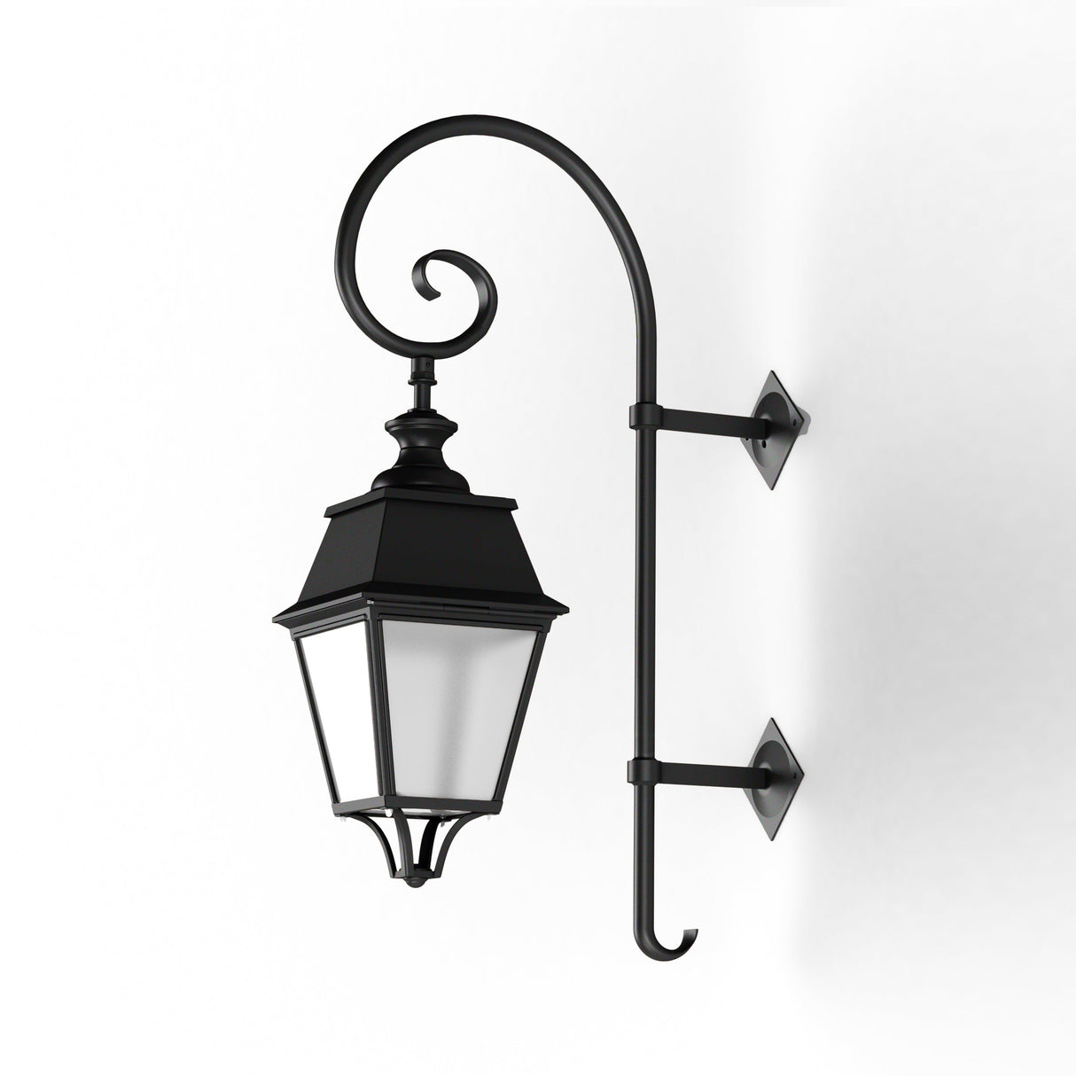 Applique Avenue 4 N°5 LED 35W 3000°K Noir 000 PMMA clair structuré 104259000