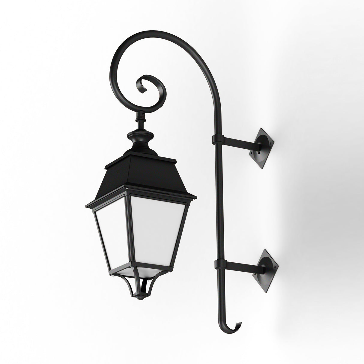 Applique Avenue 4 N°5 LED 35W 3000°K Noir 000 Diffuseur opale 104260000