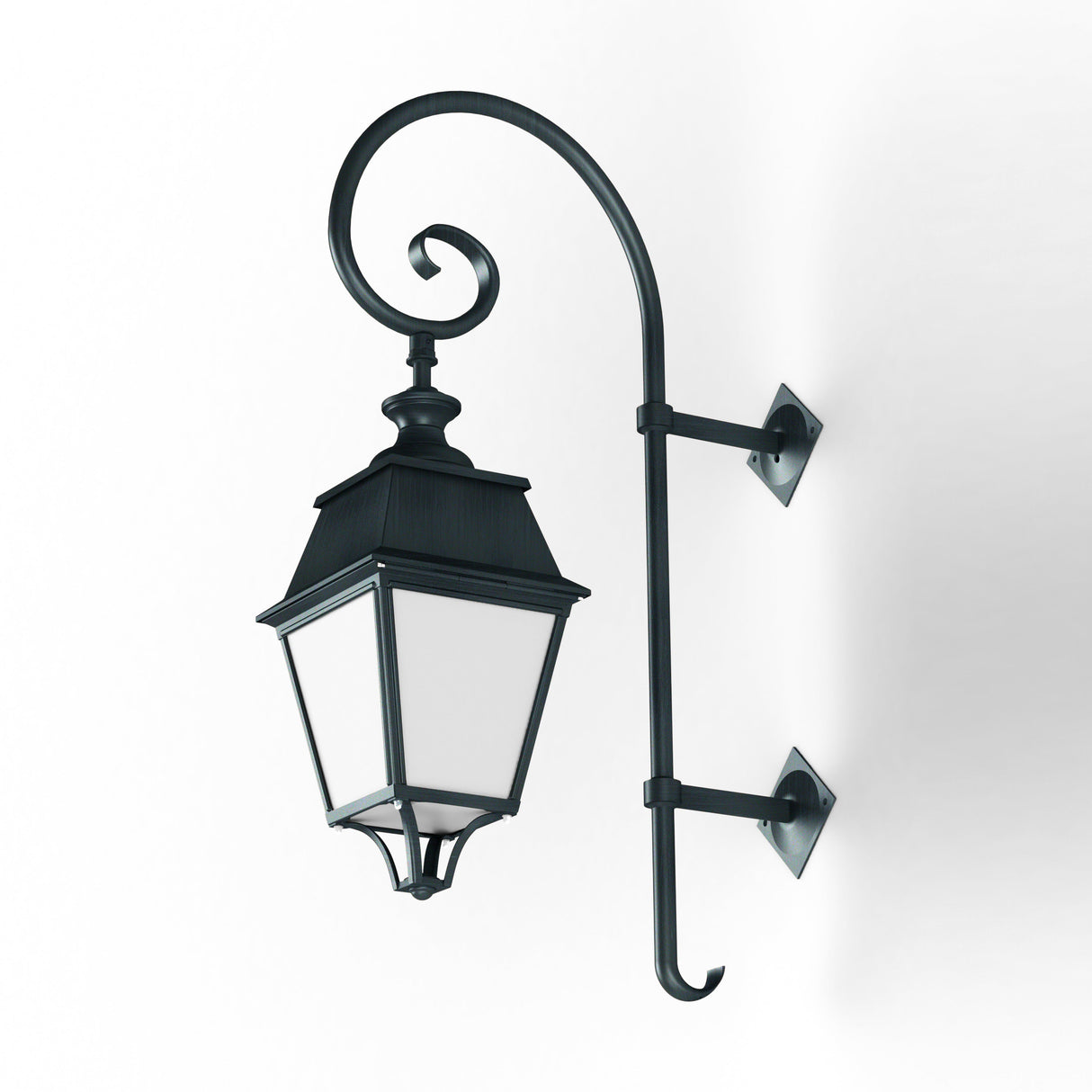 Applique Avenue 4 N°5 LED 35W 3000°K Patine vert de gris 008 Diffuseur opale 104260008