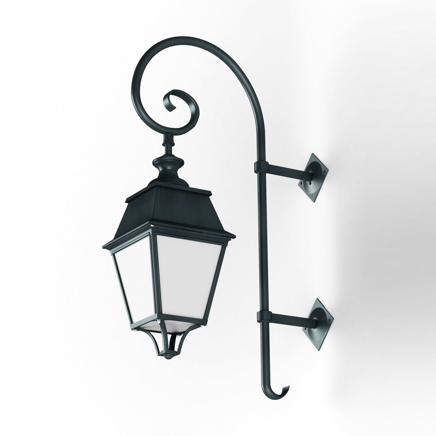 Applique Avenue 4 N°5 LED 35W 3000°K Patine vert de gris 008 Diffuseur opale 104260008