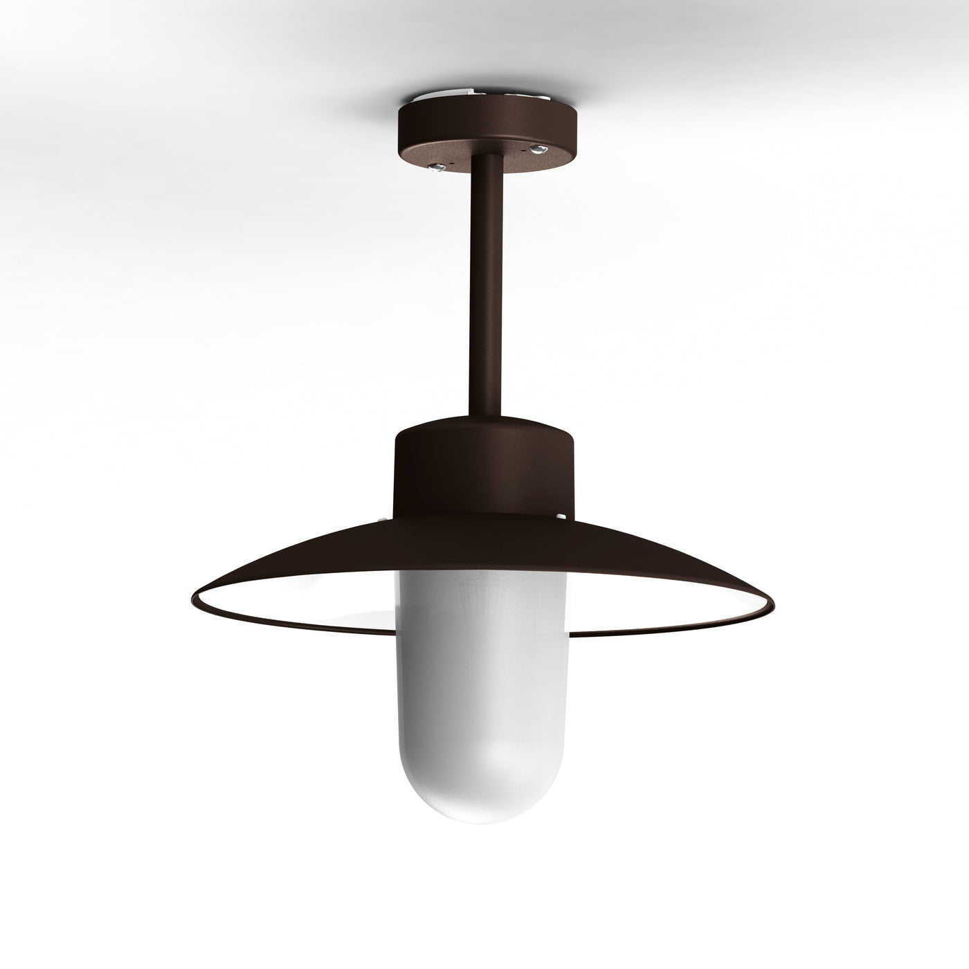 Plafonnier Belcour N°2 opale Rouille 046 106004046