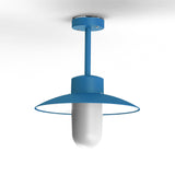 Plafonnier Belcour N°2 opale Bleu Azur mat 134 106004134