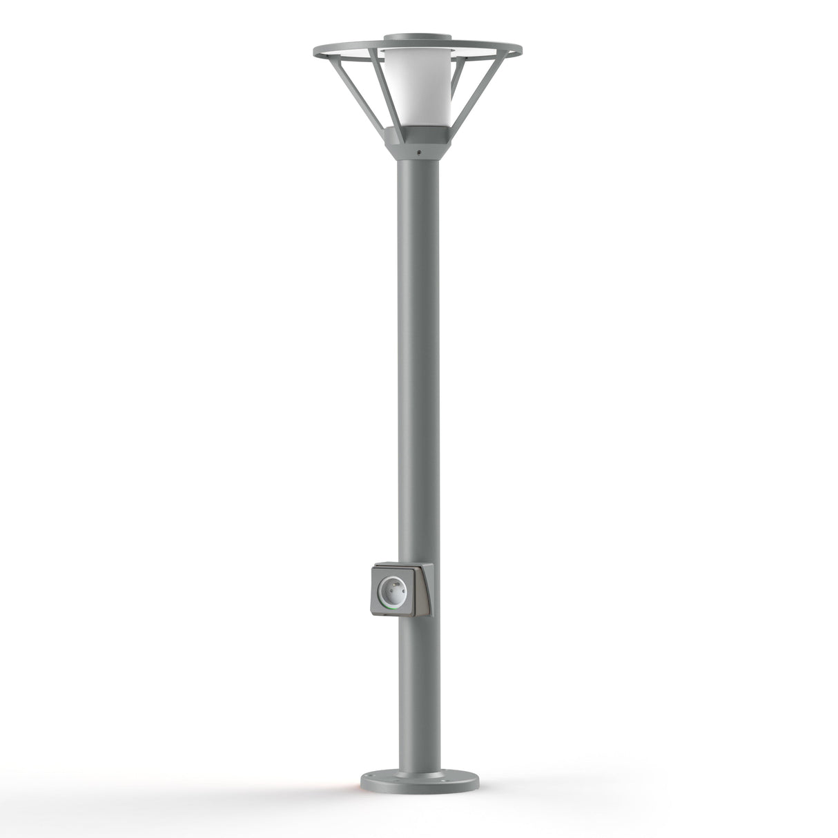 Borne Bermude N°4 prise type J Gris soie 105 115008105-ch