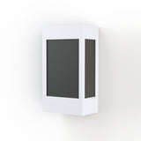 Applique Brick² N°1 PMMA noir Blanc 001 108004001