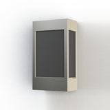 Applique Brick² N°1 PMMA noir Aluminium brut vernis mat 129 108004129